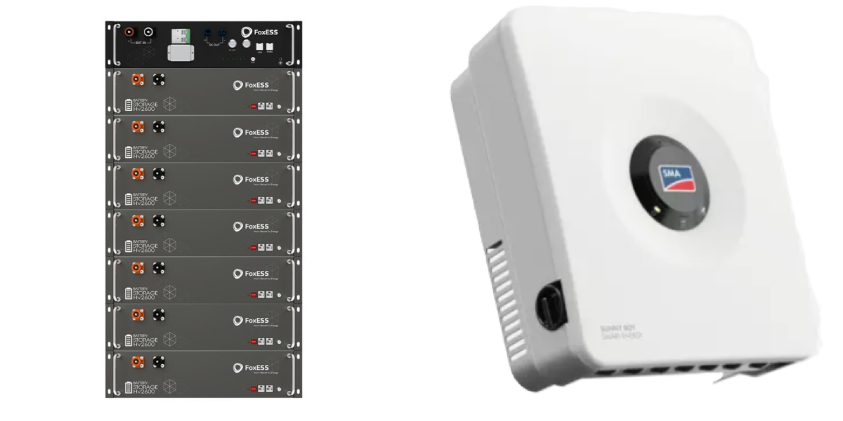 BMS-EV Controller – DIY LV FoxESS HV2600 batteries + SMA Sunny Boy Smart Energy 3.6 / 4.0 / 5.0 / 6.0-50 Hybrid Inverter